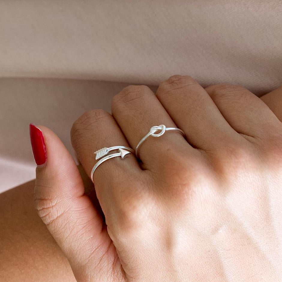 True Silver Knot Ring – Mettle by Abby